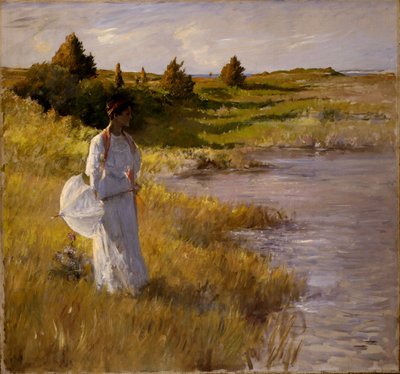 Een middagwandeling, c.1890-95 door William Merritt Chase